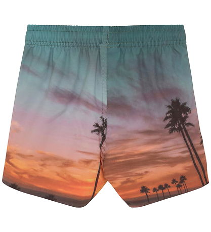 Color Kids Badeshorts - AOP - Orange Pop