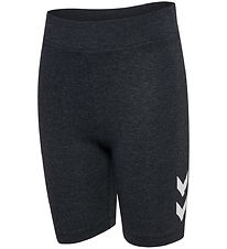 Hummel Cykelshorts - hmlJR - Black Melange Hummel Cykelshorts - hmlJR - Black Melange