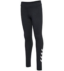 Hummel Leggings - hmlJR - Black Melange Hummel Leggings - hmlJR - Black Melange