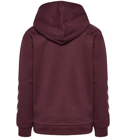 Hummel Hættetrøje  - hmlJr Logo Hoodie - Vineyard Wine