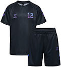 Hummel Tracksuit - HmlShimmer - Black/Cayenne