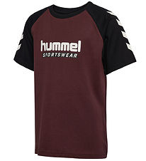 Hummel T-shirt - HmlJr Logo - Vineyard Wine Hummel T-shirt - HmlJr Logo - Vineyard Wine