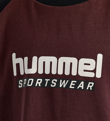 Hummel T-shirt - HmlJr Logo - Vineyard Wine