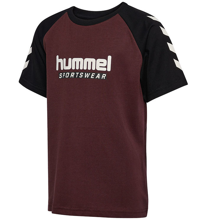 Hummel T-shirt - HmlJr Logo - Vineyard Wine