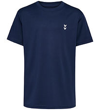 Hummel T-shirt - HmlJR Performance - Dress Blues Hummel T-shirt - HmlJR Performance - Dress Blues