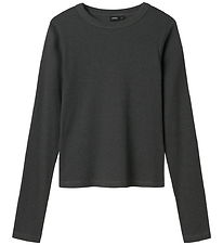 LMTD Bluse - Rib - Noos - NlfHinaja - Dark Grey Melange LMTD Bluse - Rib - Noos - NlfHinaja - Dark Grey Melange