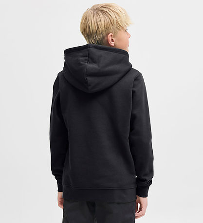 Jack & Jones Hættetrøje - Noos - JjeSoho - Sort m. Logo
