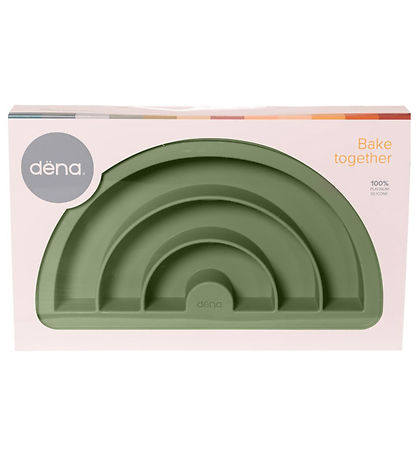Dëna Bageform - Silikone - Rainbow - Sage Green
