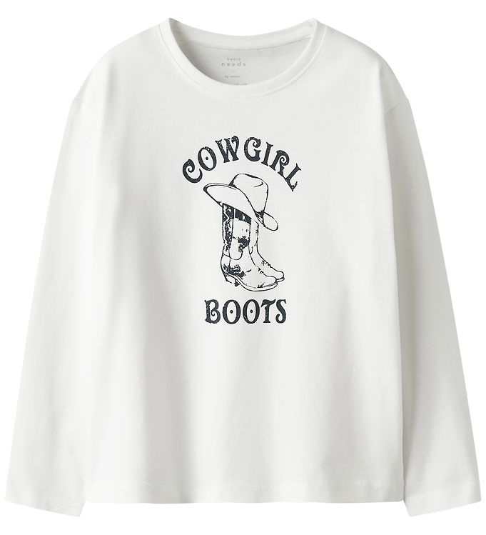 Name It Bluse - NkfVeen - Bright White/Boots