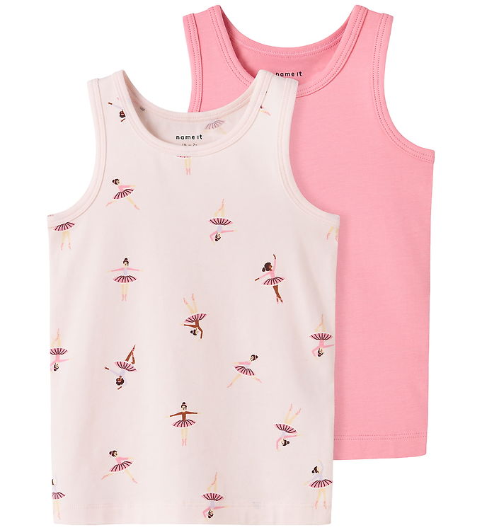 Name It Undertrøjer - Noos - NmfTank - 2-pak - Pearl/Peony/Balla