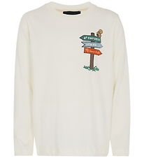 Emporio Armani Bluse - Off White m. Print Emporio Armani Bluse - Off White m. Print