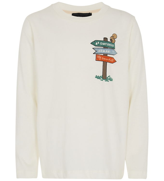 Emporio Armani Bluse - Off White m. Print