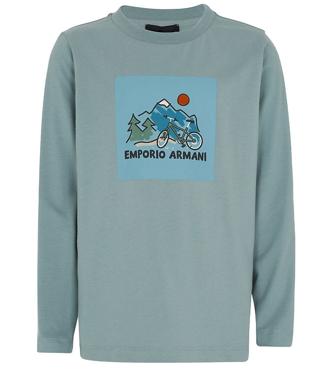 Emporio Armani Bluse - Lead m. Print