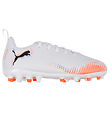 Puma Fodboldstøvler - Future 8 Play MG Jr - Hvid/Puma Sort/Glowi Puma Fodboldstøvler - Future 8 Play MG Jr - Hvid/Puma Sort/Glowi