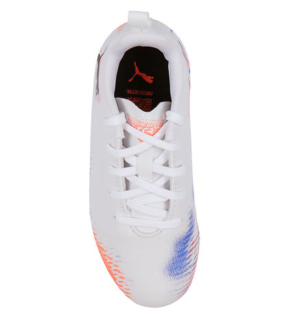 Puma Fodboldstøvler - Future 8 Play MG Jr - Hvid/Puma Sort/Glowi Puma Fodboldstøvler - Future 8 Play MG Jr - Hvid/Puma Sort/Glowi