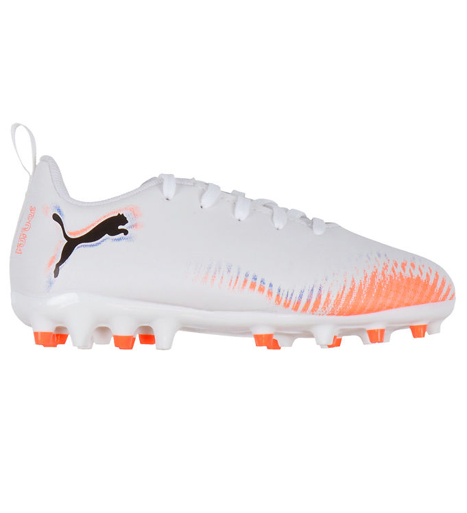 Puma Fodboldstøvler - Future 8 Play MG Jr - Hvid/Puma Sort/Glowi