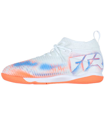 Puma Indendørssko - Future 8 Match IT+Mid - White/Puma Black/Glo