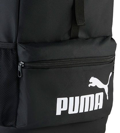 Puma Rygsæk - Phase Hooded - Puma Black m. Hvid