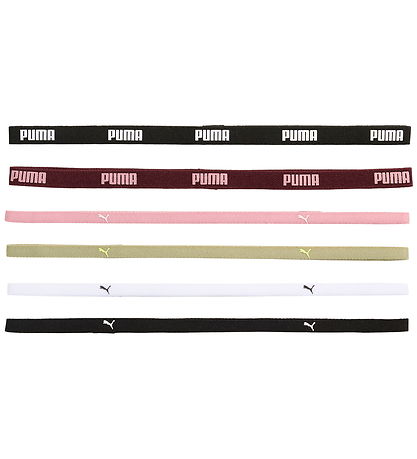 Puma Pandebånd - 6-pak - Ruby Shimmer/Pink/Lux Army Puma Pandebånd - 6-pak - Ruby Shimmer/Pink/Lux Army