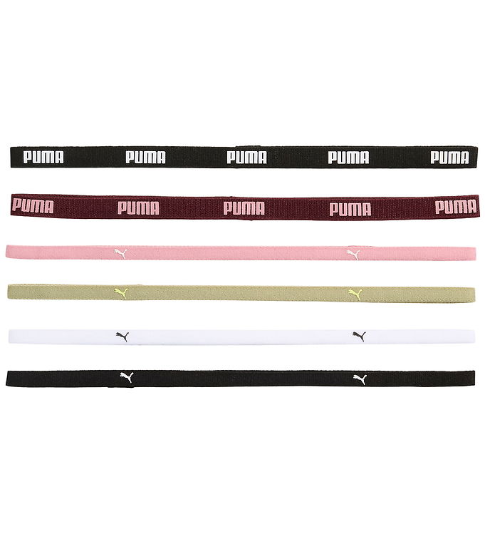 Puma Pandebånd - 6-pak - Ruby Shimmer/Pink/Lux Army