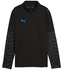Puma Bluse m Lynlås - Sort m. Blå Puma Bluse m Lynlås - Sort m. Blå