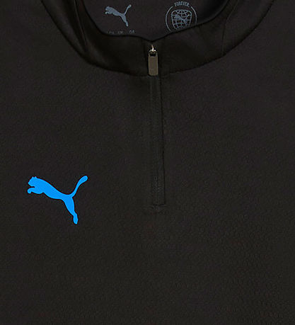 Puma Bluse m Lynlås - Sort m. Blå