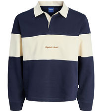 Jack & Jones Sweatshirt - Polo - JorNorrbro - Ocean Cavern Jack & Jones Sweatshirt - Polo - JorNorrbro - Ocean Cavern