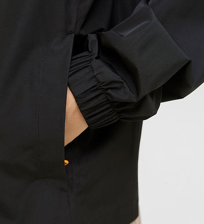 Jack & Jones Regnjakke - PE -  JjefLynn - Sort/Dark Cheddar Zipp