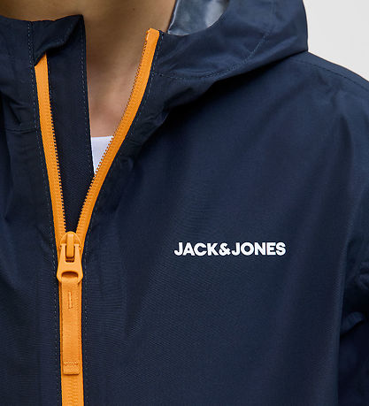 Jack & Jones Regnjakke - PE - JjefLynn - Sky Captain/Dark Chedda