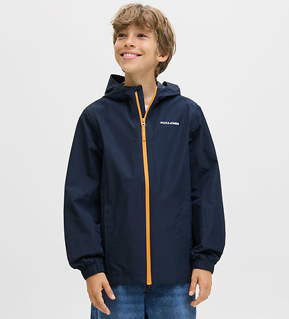 Jack & Jones Regnjakke - PE - JjefLynn - Sky Captain/Dark Chedda