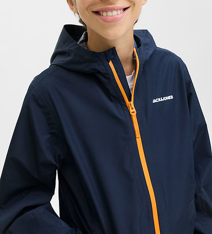 Jack & Jones Regnjakke - PE - JjefLynn - Sky Captain/Dark Chedda