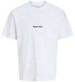 Jack & Jones T-shirt - Noos - JorNorrebro - Bright White m. Logo Jack & Jones T-shirt - Noos - JorNorrebro - Bright White m. Logo