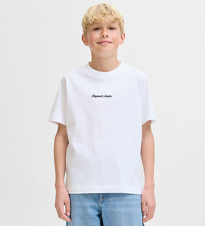 Jack & Jones T-shirt - Noos - JorNorrebro - Bright White m. Logo
