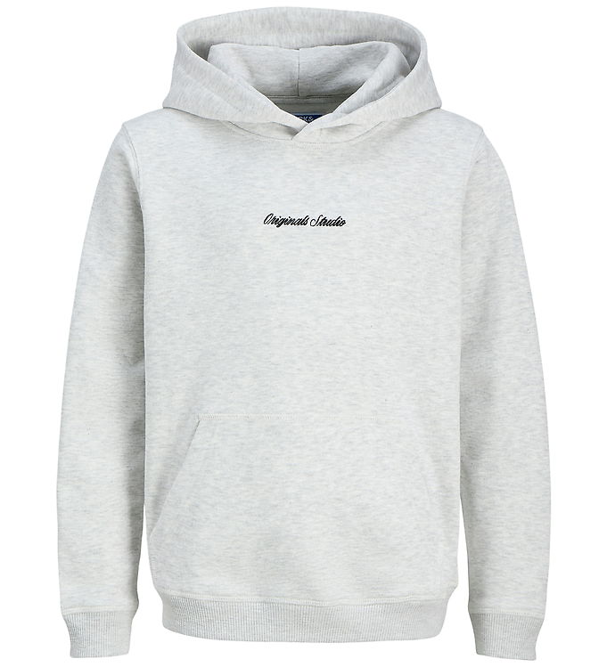 Jack & Jones Hættetrøje - Noos - JorNorrebro - White Melange
