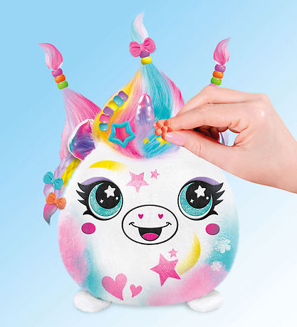 Airbrush Plush Bamse - 14 cm - Hair'iffic - Princess