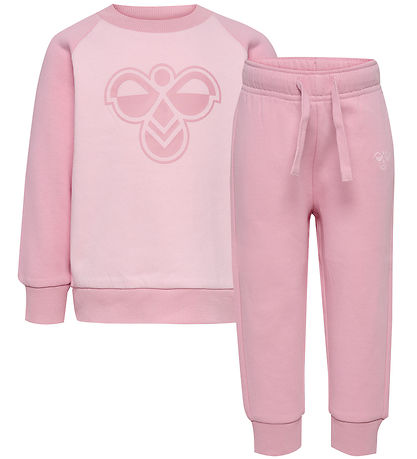 Hummel Sweatsæt - hmlMini - Pink Nectar Hummel Sweatsæt - hmlMini - Pink Nectar