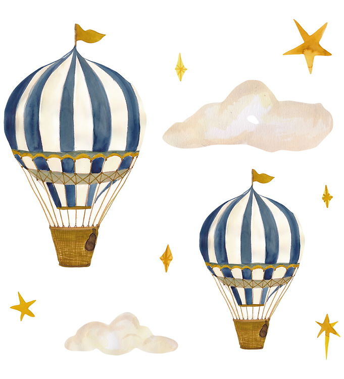 That's Mine - Wallsticker drømmende balloner - Blue