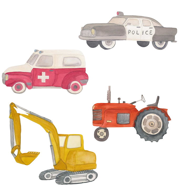 Thats Mine Wallstickers - Heroes on wheels - Multi