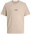 Jack & Jones T-shirt - Noos - JjeSoho - Moonbeam m. Logo Jack & Jones T-shirt - Noos - JjeSoho - Moonbeam m. Logo