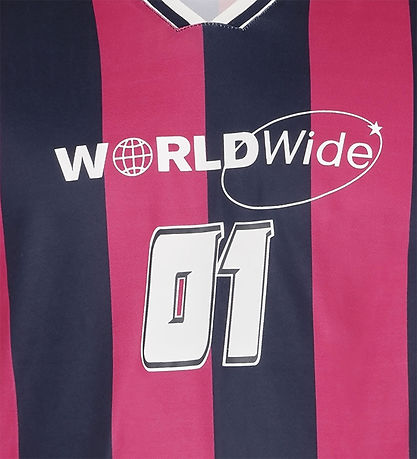 Grunt T-shirt - GrPilo - Navy/Pinkstribet