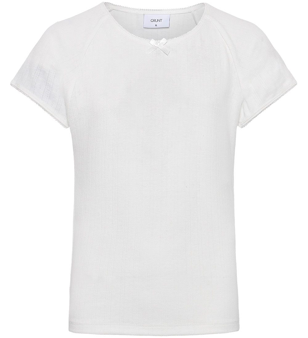 Grunt T-Shirt - GRPLujol - Weiß m. Lochmuster - Grunt - 14 Jahre (164) - T-Shirts