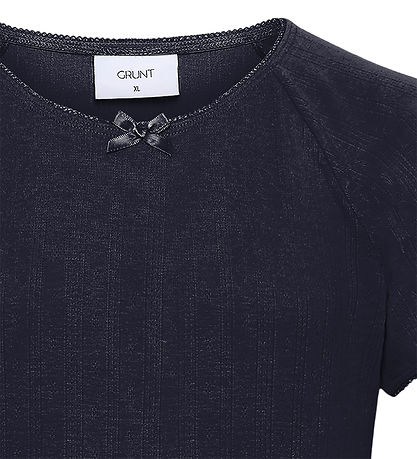 Grunt T-shirt - GRPujol - Navy m. Hulmønster