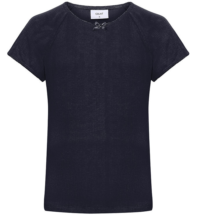 Grunt T-shirt - GRPujol - Navy m. Hulmønster