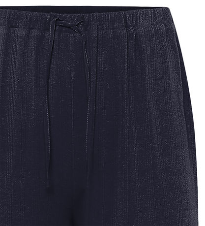 Grunt Bukser - GrPalau - Navy m. Hulmønster