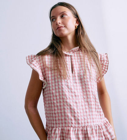 Grunt Top - GrArte - Rosa/Hvidternet