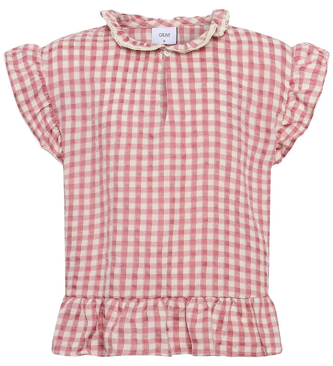Grunt GrArte Top - Rosa/Hvidternet