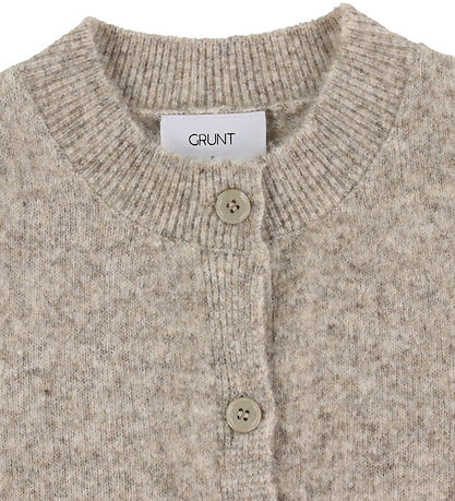 Grunt Cardigan - Strik - GrIsa - Nature Grunt Cardigan - Strik - GrIsa - Nature