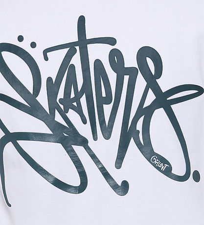 Grunt T-shirt - GrSakra - Hvid m. Grøn