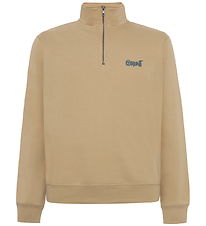 Grunt Sweatshirt - GrVitto - Sand m. Mørkegrøn Grunt Sweatshirt - GrVitto - Sand m. Mørkegrøn