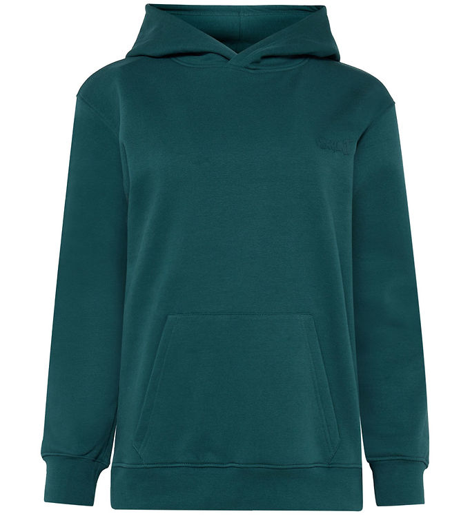 Grunt Hættetrøje - GrRatica - Grøn m. Print